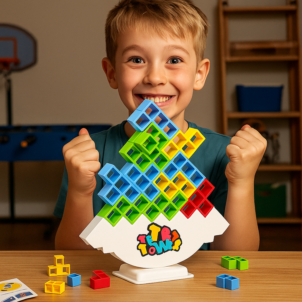 Tetra Tower: Stack and Conquer the Tower!