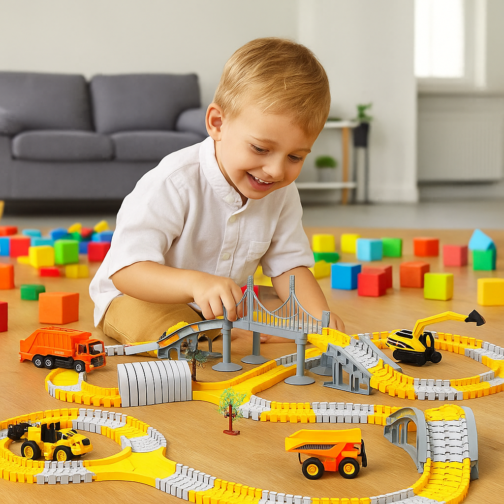 City in Motion: The Little Engineers' Racetrack