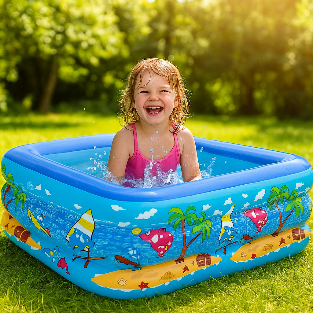 Summer Inflatable Pool: Aquatic Fun for Kids!