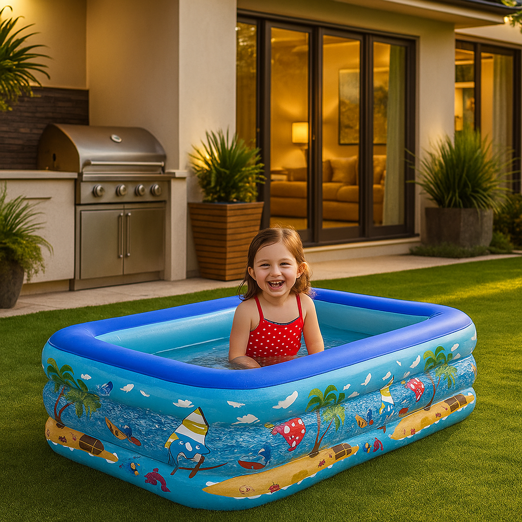 Summer Inflatable Pool: Aquatic Fun for Kids!