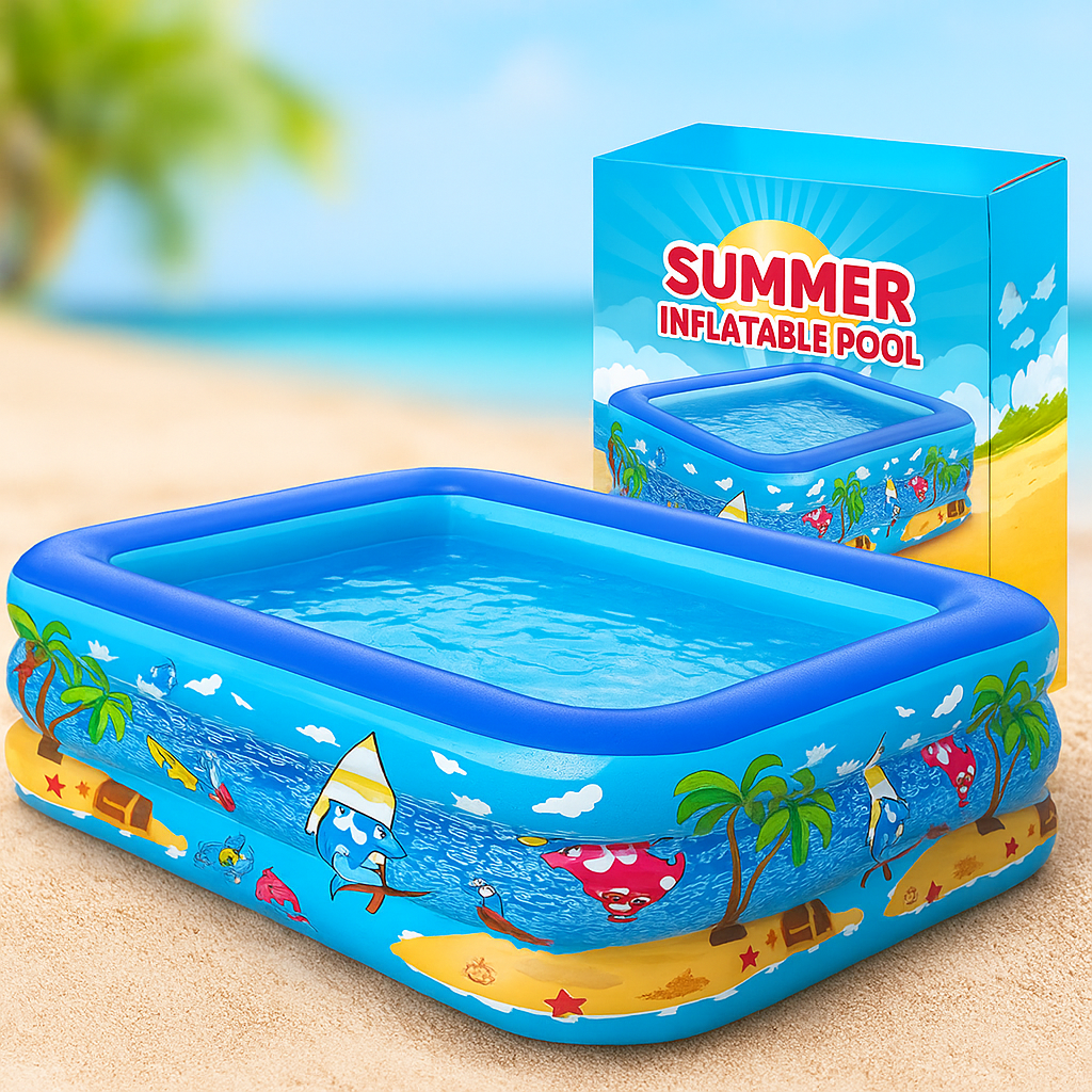Summer Inflatable Pool: Aquatic Fun for Kids!