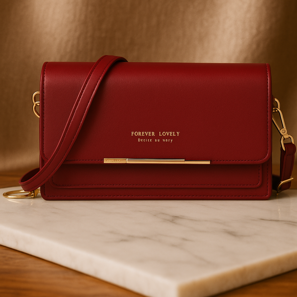 Crimson Luxe Wallet