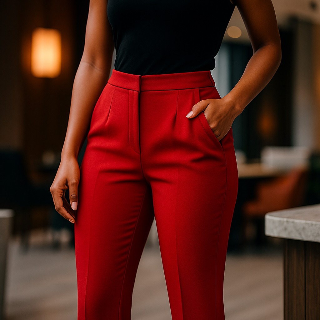 High-Waisted Elegant Pencil Pants