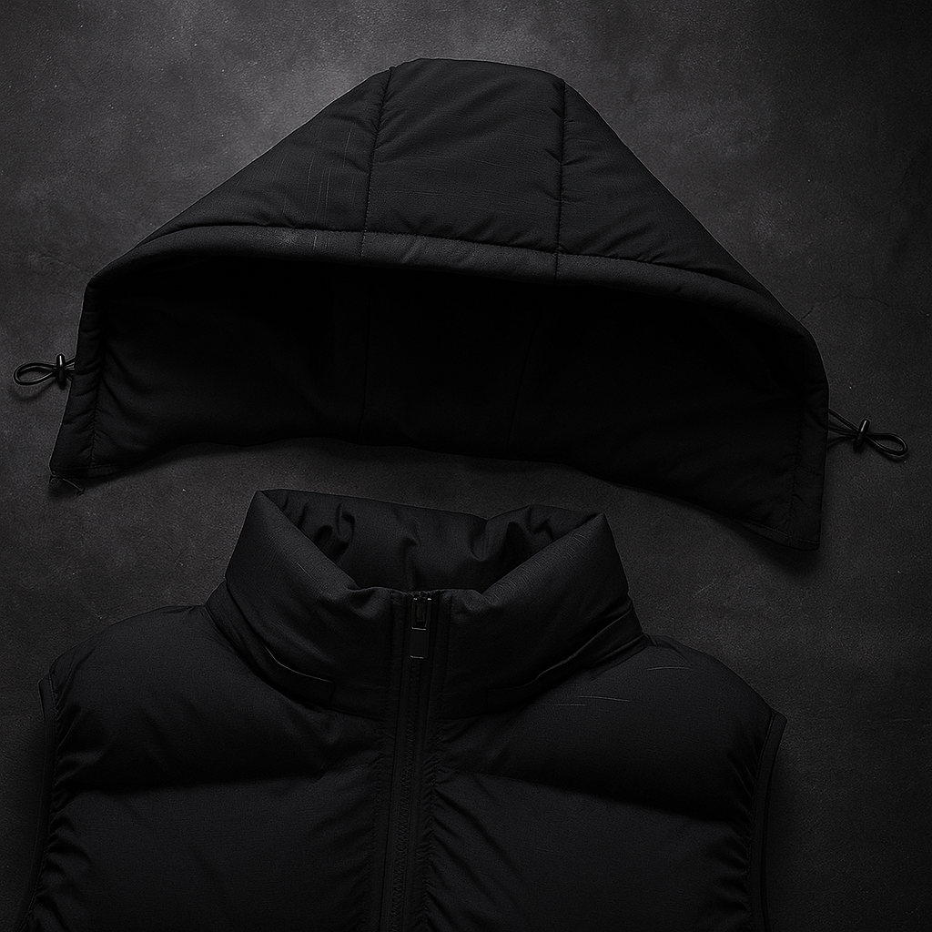 Men's Vest with Removable Hood