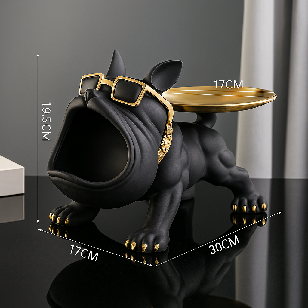 Bulldog Glamour Statue