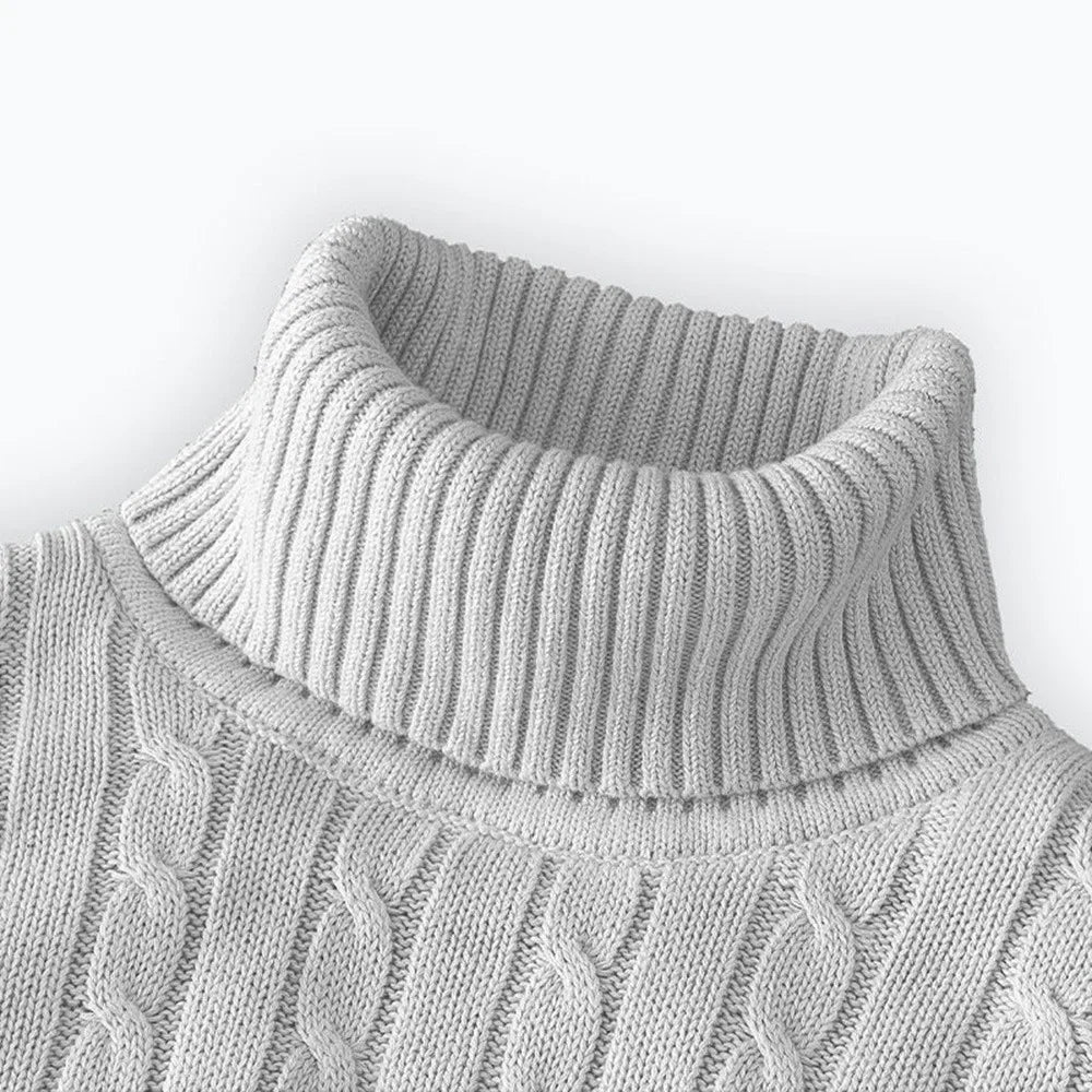 Men's Knitted Turtleneck Sweater