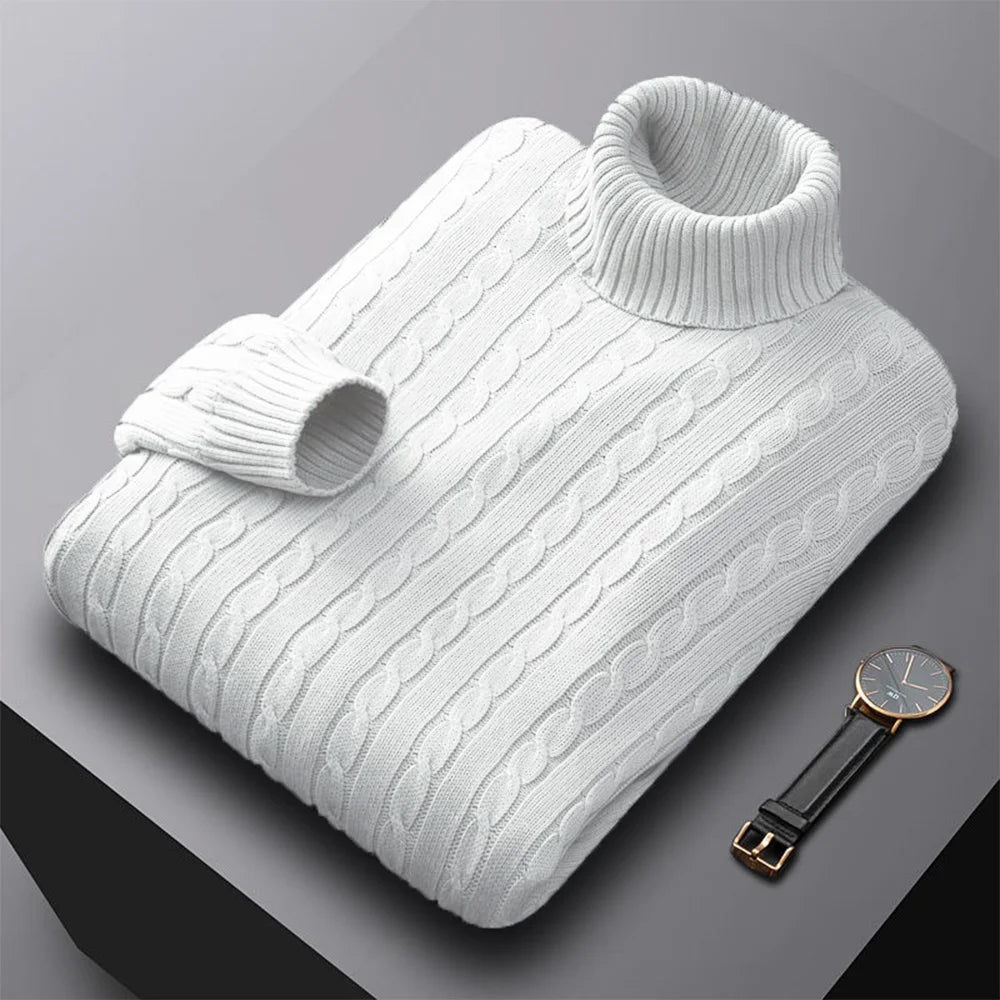 Men's Knitted Turtleneck Sweater