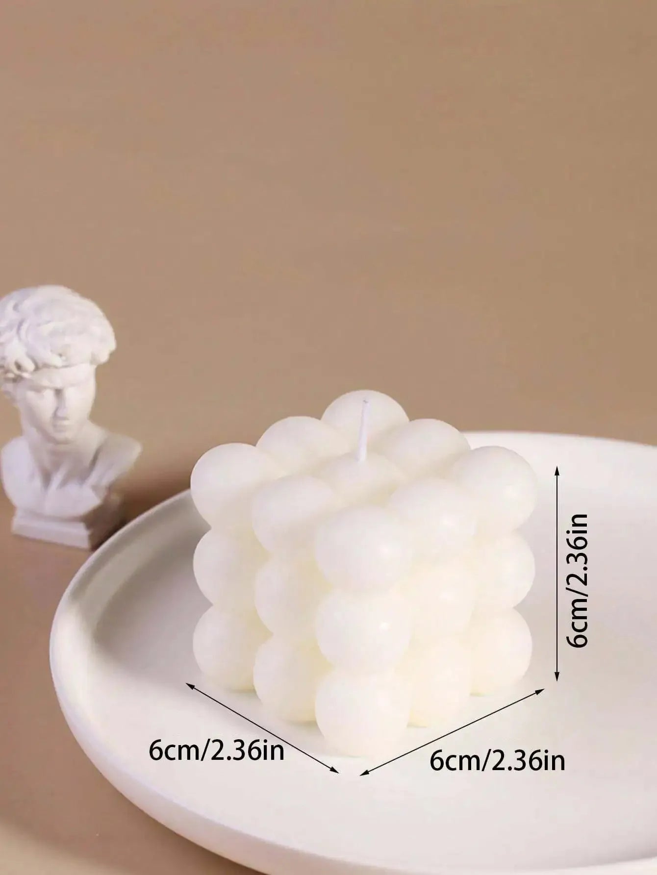 1pc Creative Ball-Shaped Soy Wax Magic Cube Aromatherapy Candle, High-End Wedding Favor Gift, Handmade Decorative Object, Decora
