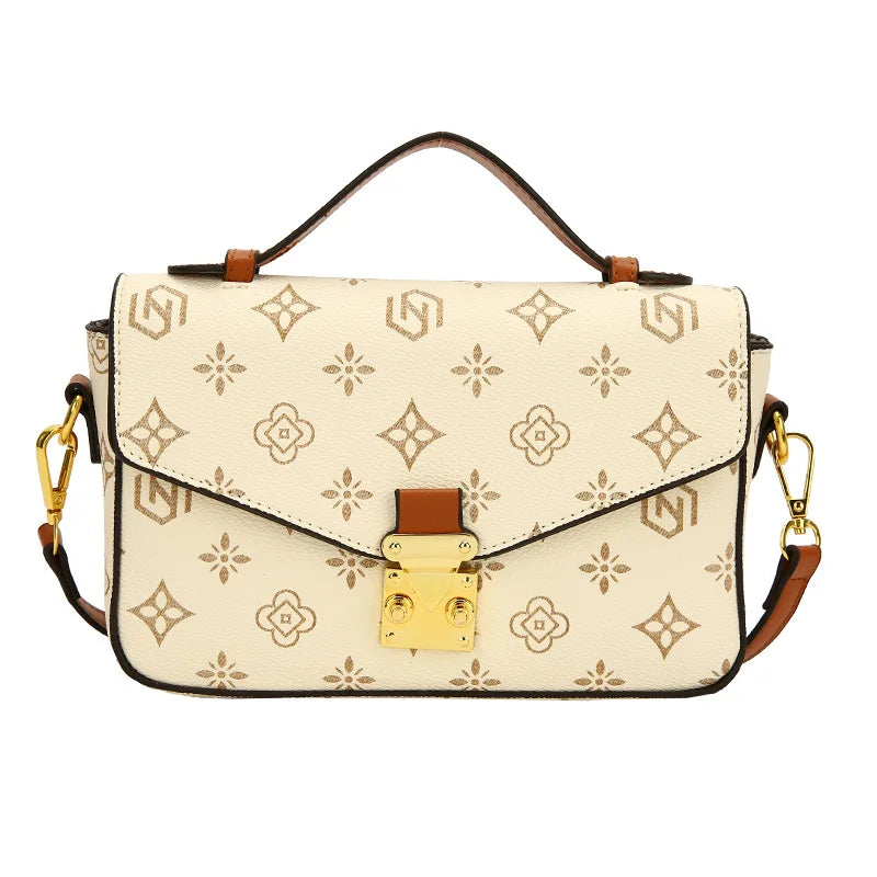 2025New  Fashion Luxury Women's Bag Horizontal Square Shoulder Bag Retro Handbag Versatile High Quality Crossbody Bag Square Bag