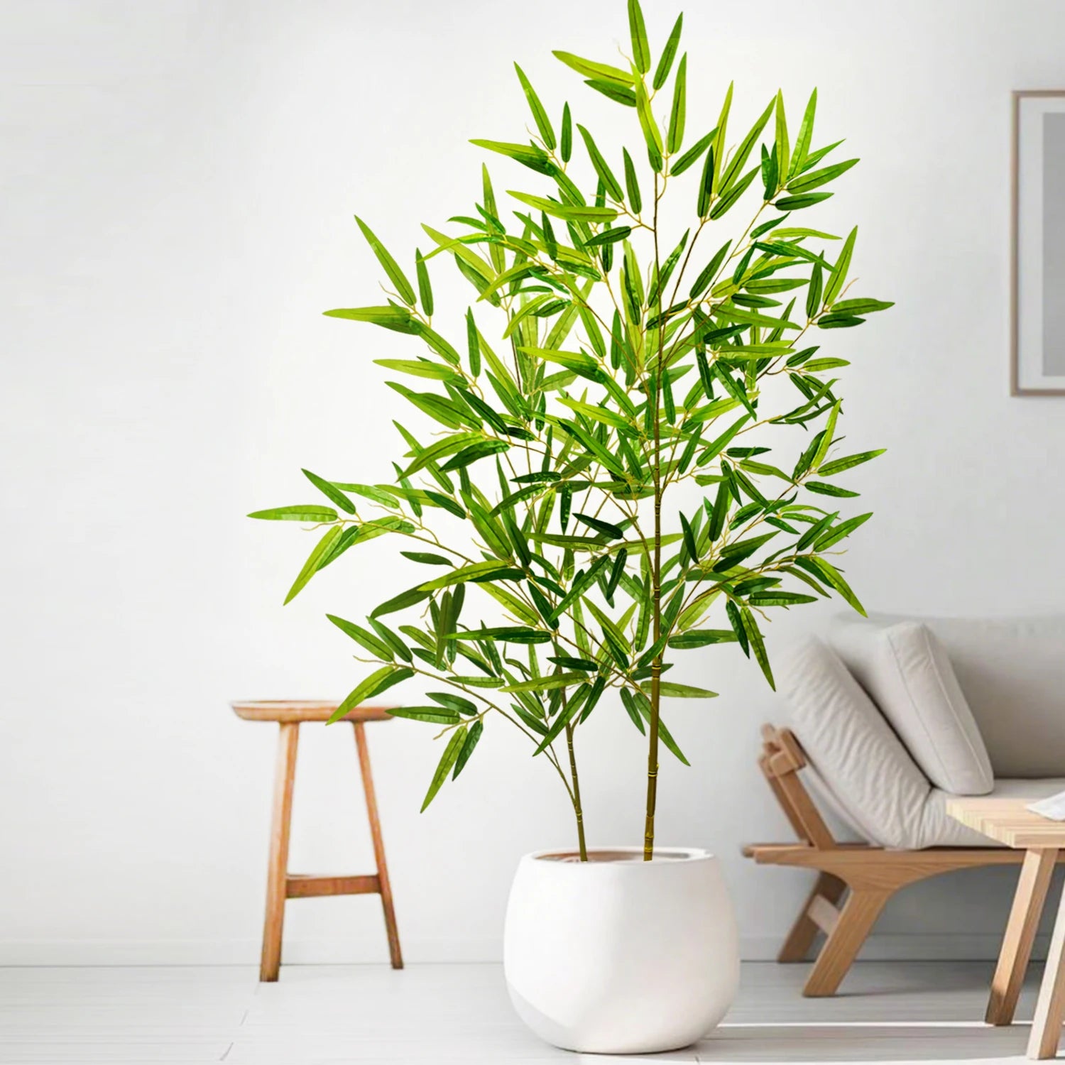 120-240cm/94.48in Artificial Green Bamboo Leaves, Fake Branch Plants, Suitable for Home,  Commercial Office Decoration