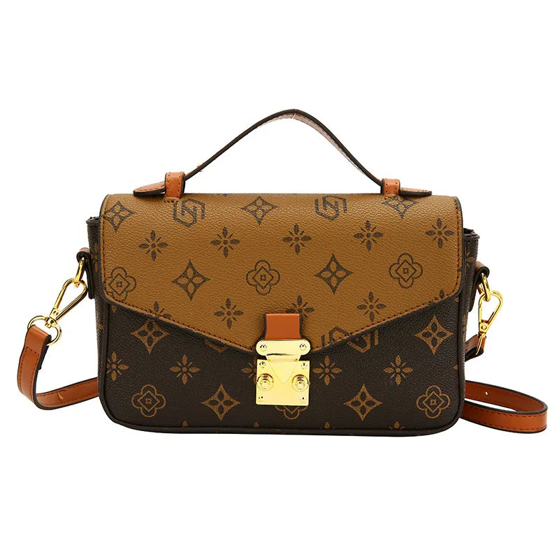 2025New  Fashion Luxury Women's Bag Horizontal Square Shoulder Bag Retro Handbag Versatile High Quality Crossbody Bag Square Bag