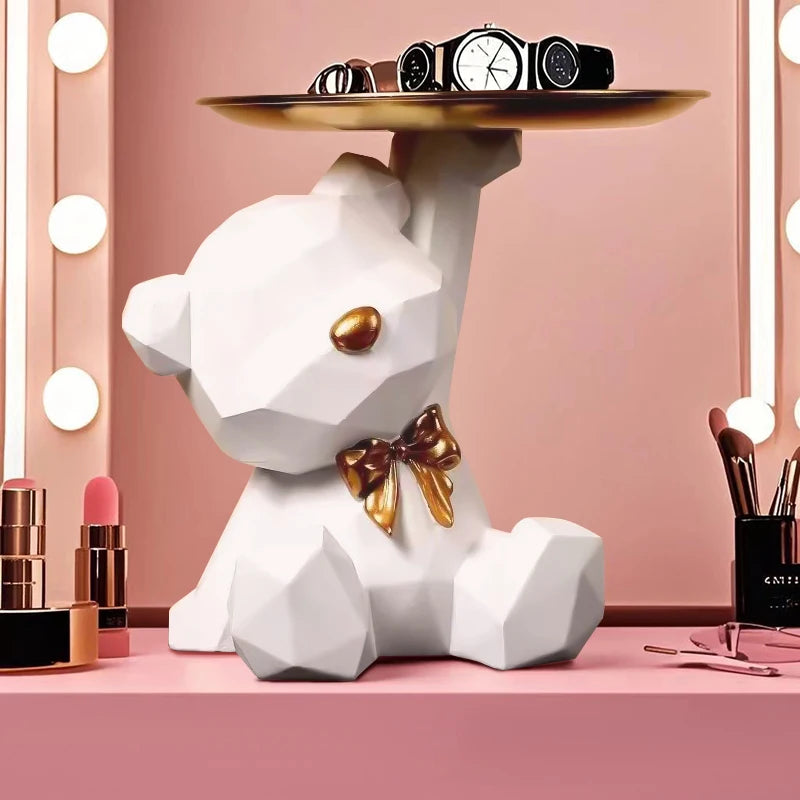 Kawaii Geometric Bear Tray