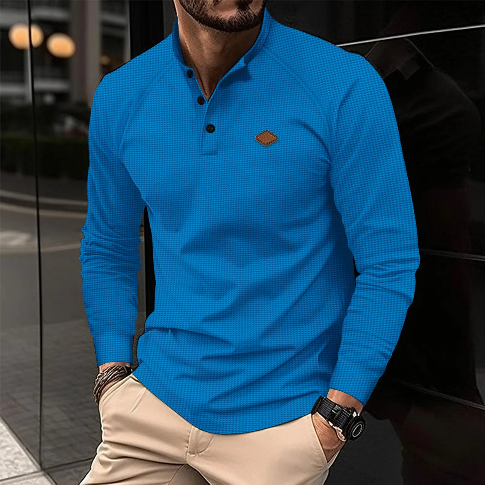 Men's Long Sleeve Polo Shirt