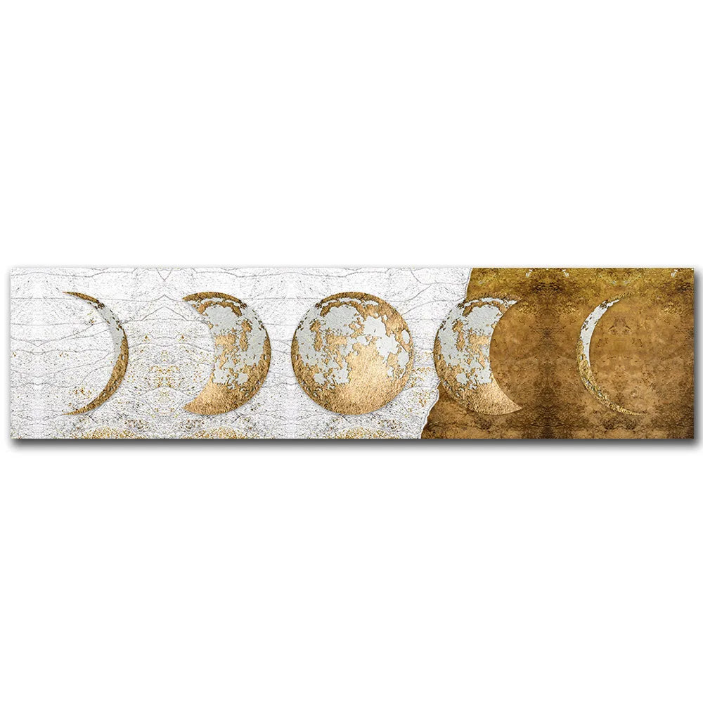 Wall Art Moon Phase Black White Posters Aesthetic Canvas Art Prints Abstract Painting Wall Picture for Living Room Home Decor