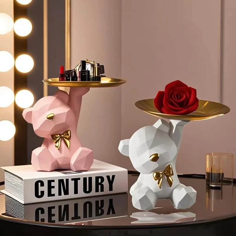 Kawaii Geometric Bear Tray