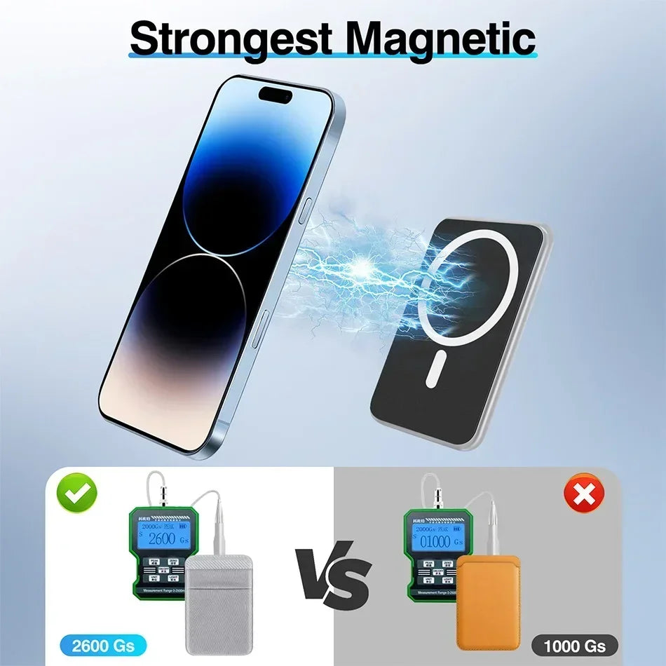 Phone Wallet Card Holder Elastic Lycra Magsafe Cardholder Compatible Magentic Wallets for IPhone 16 15 Pro Max Samsung Android