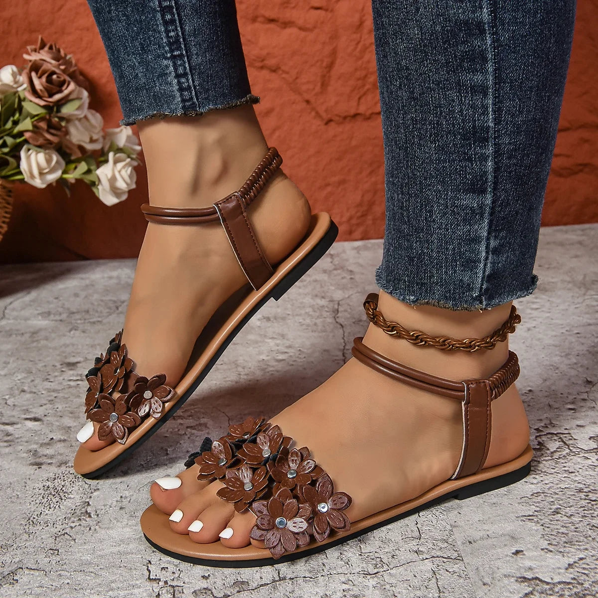 Bella Floral Sandals