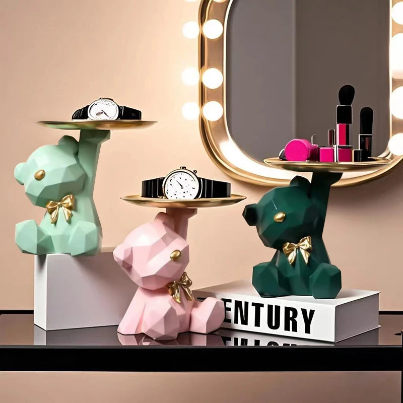 Kawaii Geometric Bear Tray