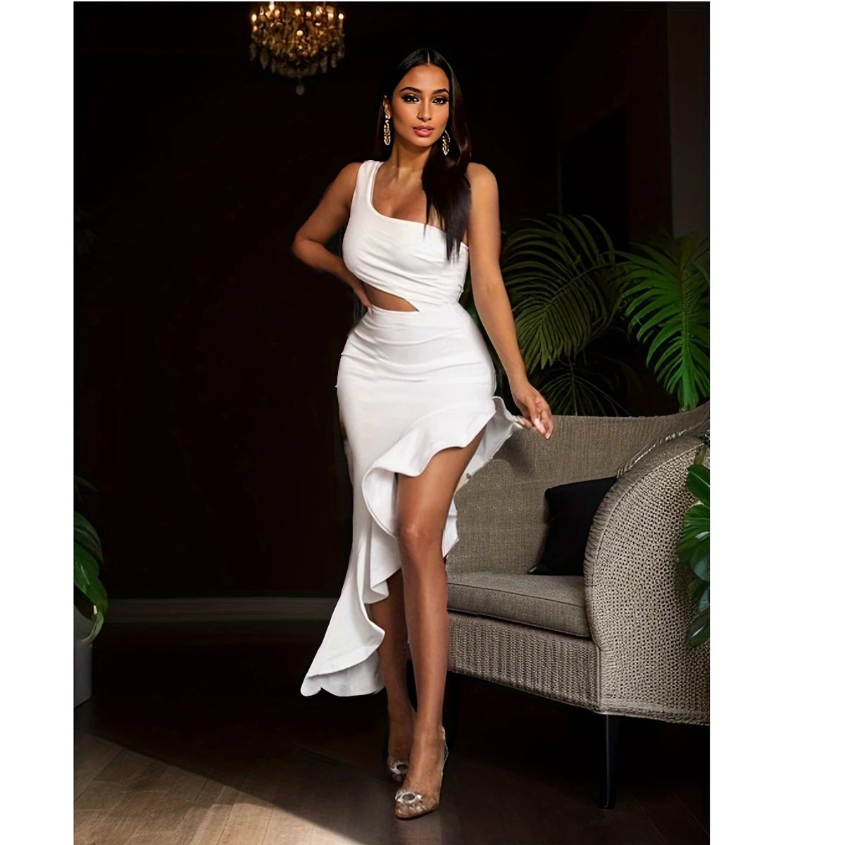 Eclat Asymmetric Cut Dress
