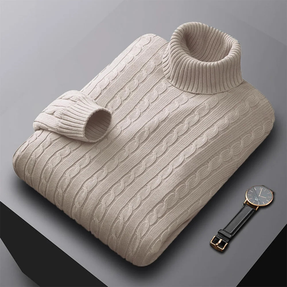 Men's Knitted Turtleneck Sweater