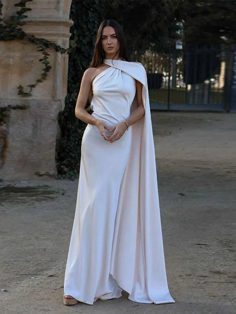 Ribbon Satin Glamour Gown