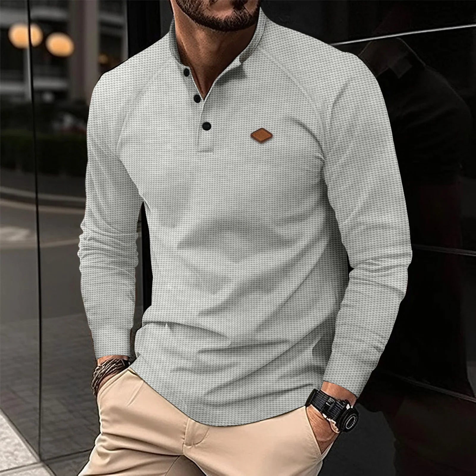 Men's Long Sleeve Polo Shirt