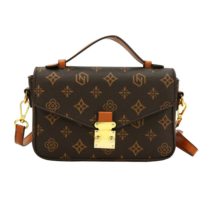 2025New  Fashion Luxury Women's Bag Horizontal Square Shoulder Bag Retro Handbag Versatile High Quality Crossbody Bag Square Bag