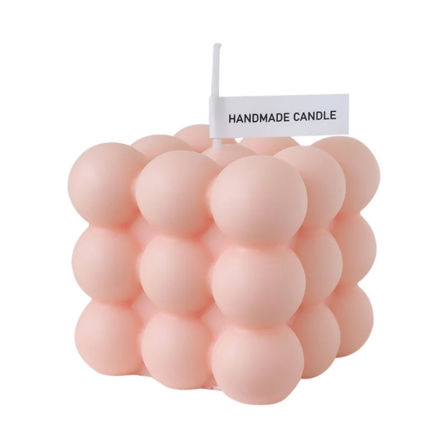 1pc Creative Ball-Shaped Soy Wax Magic Cube Aromatherapy Candle, High-End Wedding Favor Gift, Handmade Decorative Object, Decora