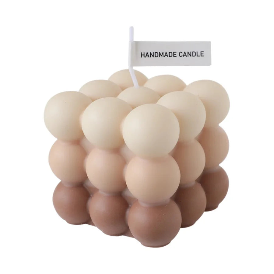 1pc Creative Ball-Shaped Soy Wax Magic Cube Aromatherapy Candle, High-End Wedding Favor Gift, Handmade Decorative Object, Decora