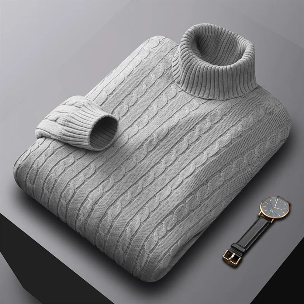 Men's Knitted Turtleneck Sweater
